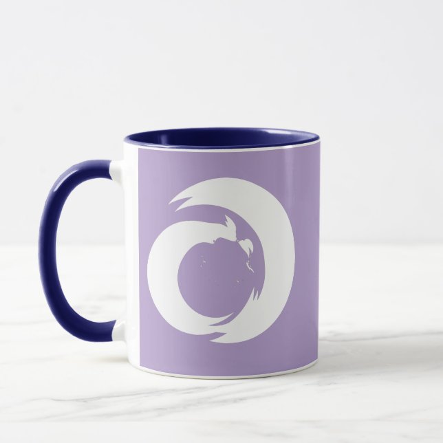 Stylised Letter "A" Monogram Modern Art  Mug (Left)