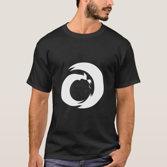 Stylised Letter "A" Monogram Modern Art  T-Shirt (Front)