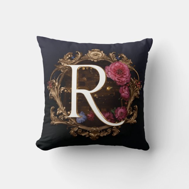  "Stylised Letters 'R' Cushion (Front)