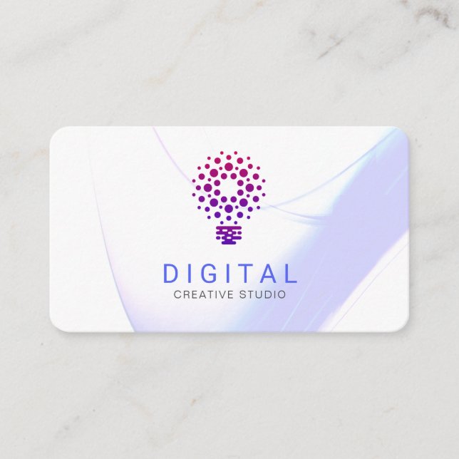 Stylised Light Bulb Business Card (Front)