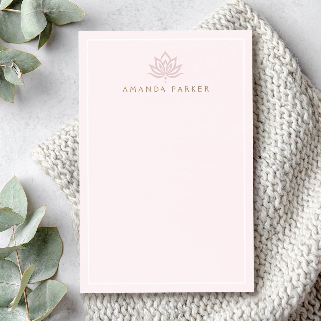 Stylised lotus flower pink yoga healing post-it notes (Stylized lotus flower pink yoga healing post-it notes)