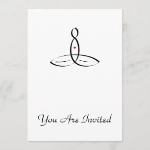 Stylised  meditation invitation
