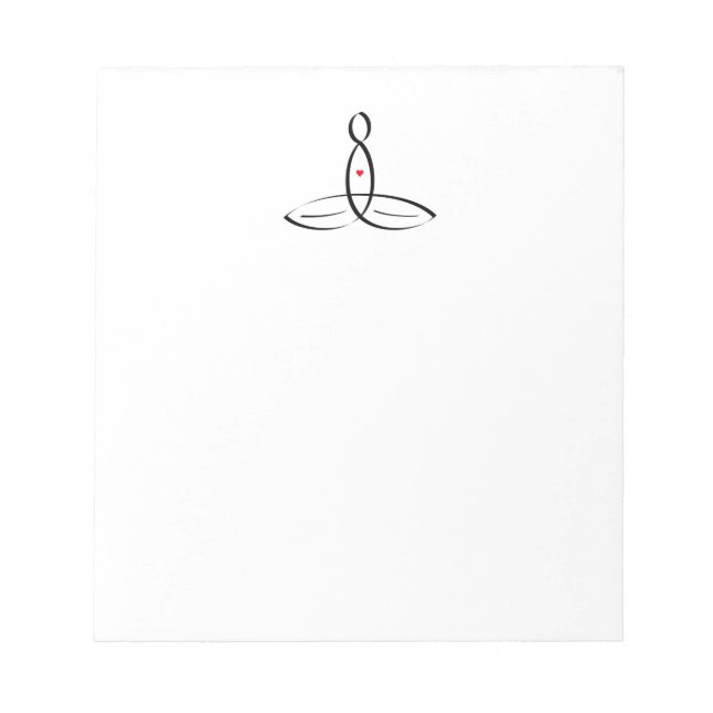 Stylised meditator notepad (Front)