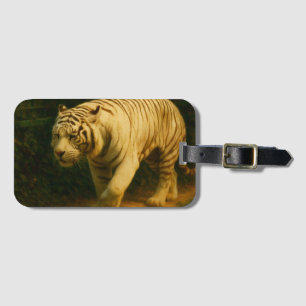 Stylised Meerkat Pair Under Starry Sky Luggage Tag