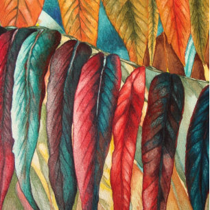 stylised modern at picture of autumn leaf colours  jigsaw puzzle