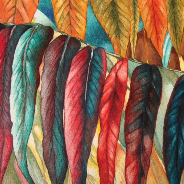 stylised modern at picture of autumn leaf colours  jigsaw puzzle (Creator Uploaded)