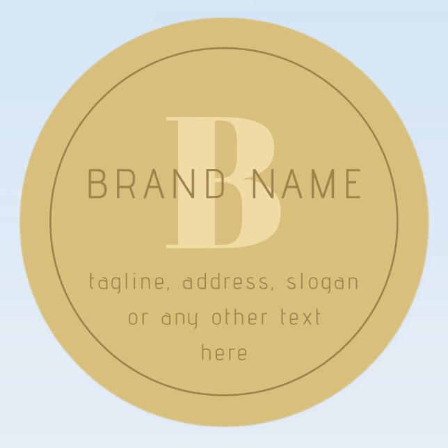 Stylised Modern Minimal Gold Return Address  (Creator Uploaded)