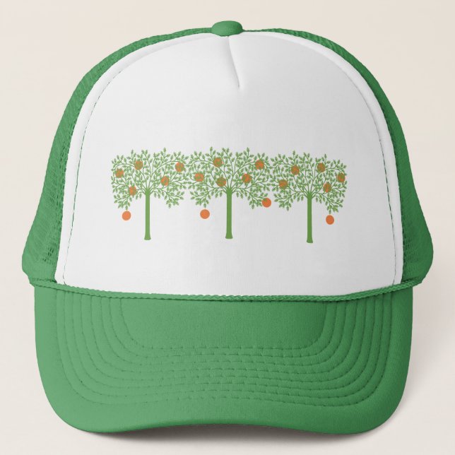 Stylised Orange Tree Trucker Hat (Front)