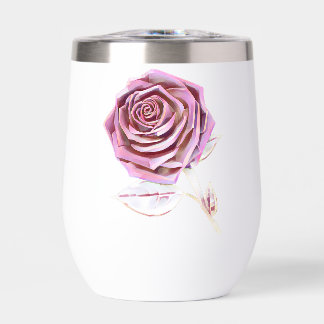 Stylised Oversized Rose - Platinum Pink
