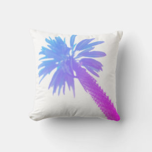 Stylised Palm Tree Pastel Green Tropical Cushion