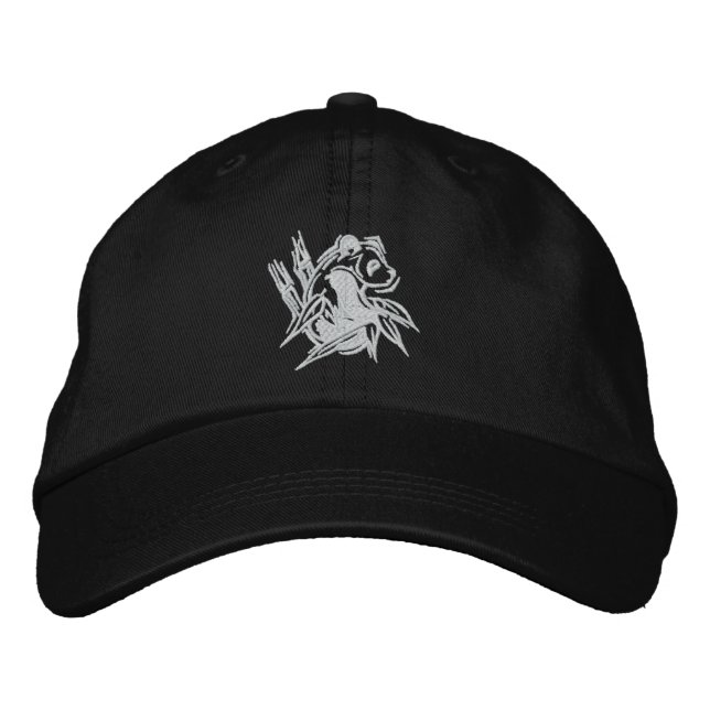 Stylised Panda Embroidered Cap (Front)