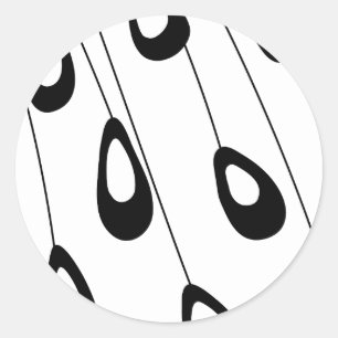 Stylised Peacock Feather Modern Envelope Seal