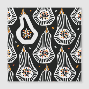 Stylised Pumpkins Seeds: Seamless Design