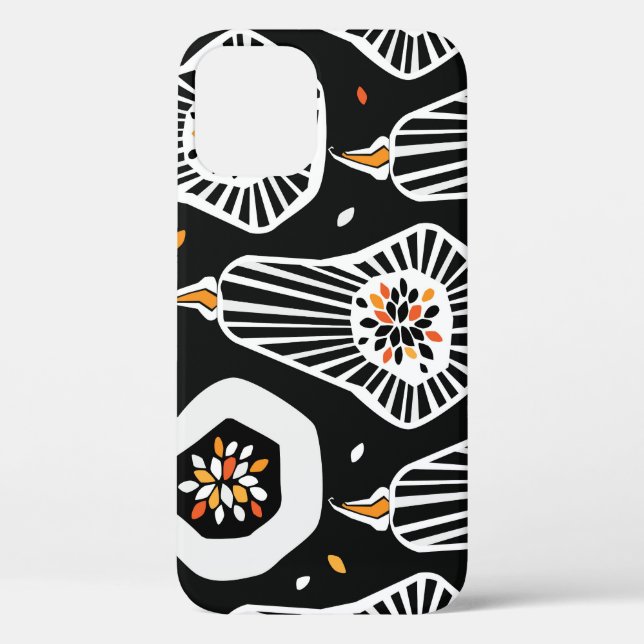 Stylised Pumpkins Seeds: Seamless Design Case-Mate iPhone Case (Back)