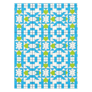 Stylised Puzzle Piece Pattern Tablecloth