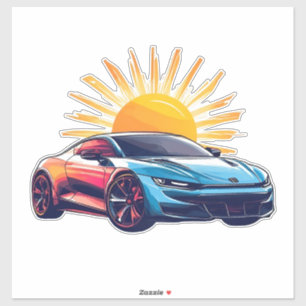 Stylised Racing Sports Car