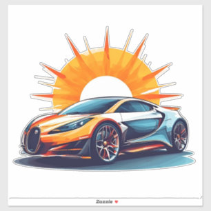 Stylised Racing Sports Car