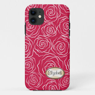 Stylised Rose Garden Pattern iPhone 5 Case
