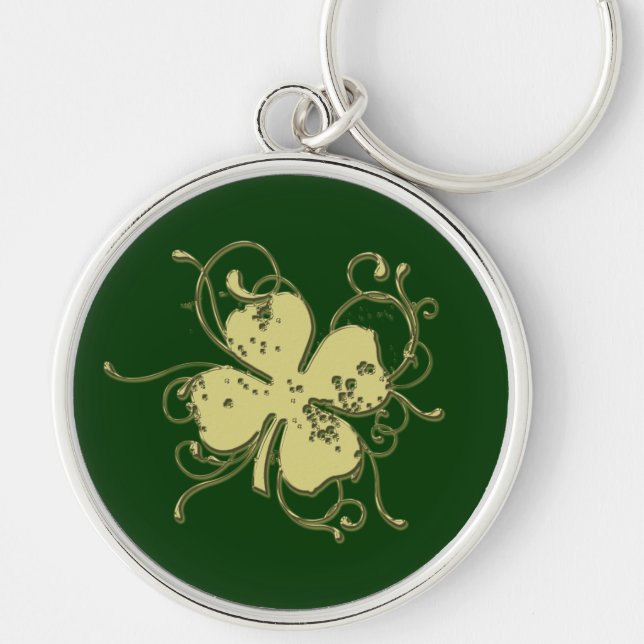 Stylised Shamrock Key Ring (Front)