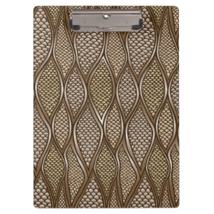 Stylised snake skin clipboard