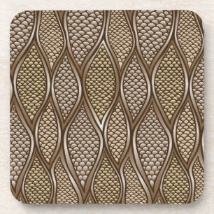 Stylised snake skin coaster