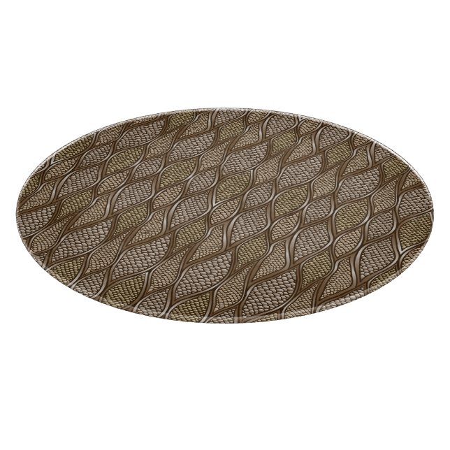 Stylised snake skin cutting board (Corner)