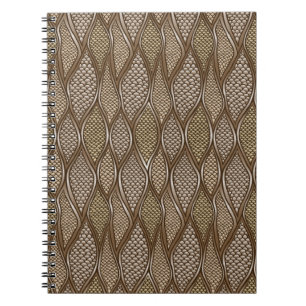 Stylised snake skin notebook