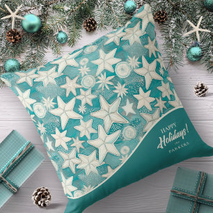 Stylised Starfish & Sand Dollars Pattern#25 ID1009 Cushion
