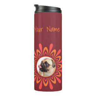 Stylised Sun Pattern custom photos & text tumbler
