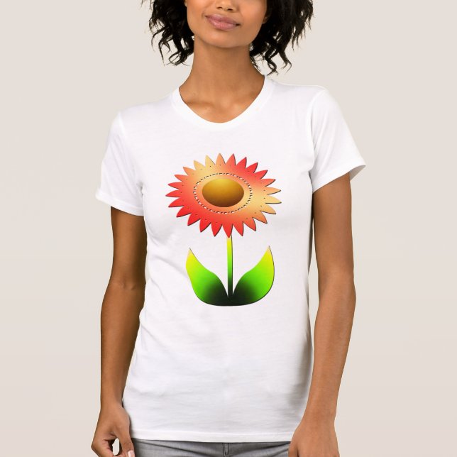 Stylised Sunflower T-Shirt (Front)