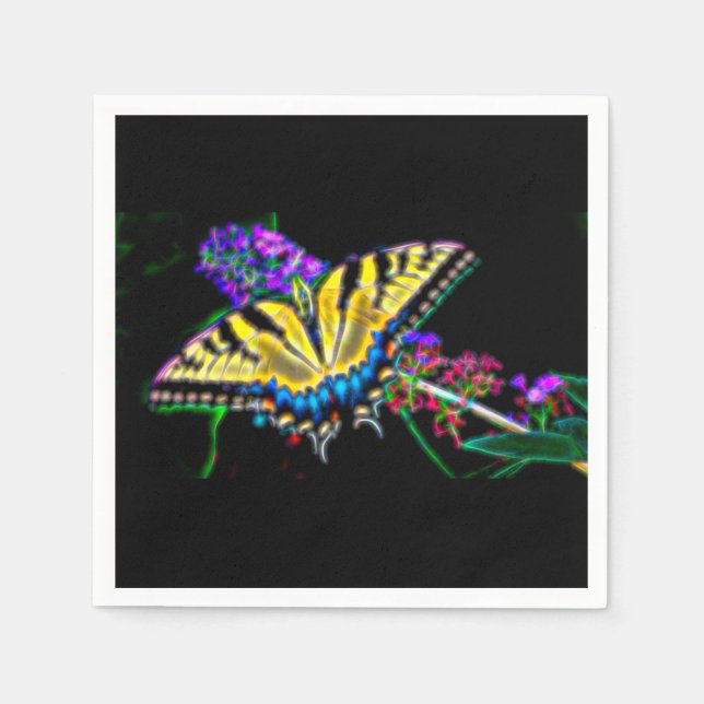 Stylised Swallowtail Butterfly   Napkin (Front)