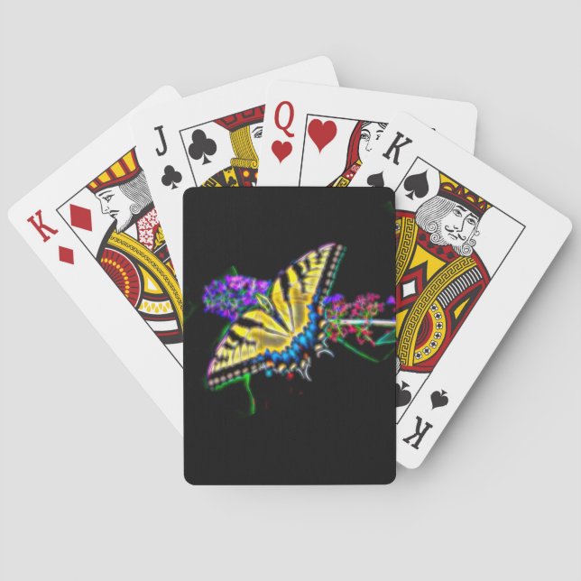 Stylised Swallowtail Butterfly  Playing Cards (Back)
