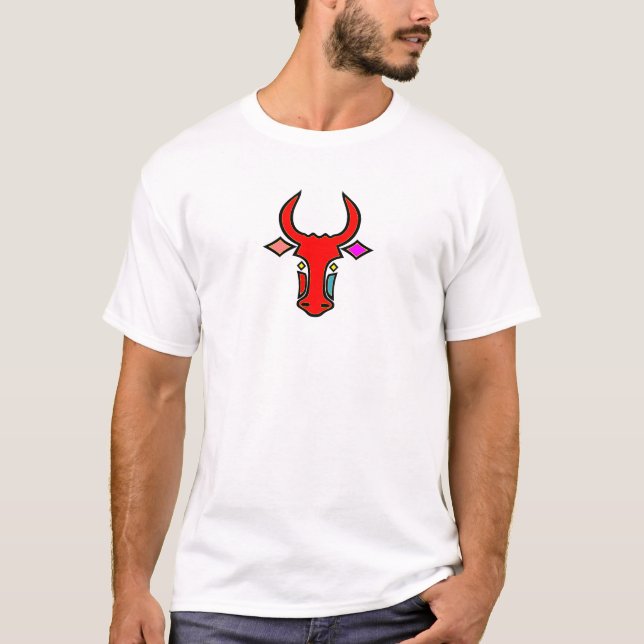 Stylised Texas Longhorn T-Shirt (Front)
