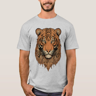 Stylised Tiger Illustration Tee