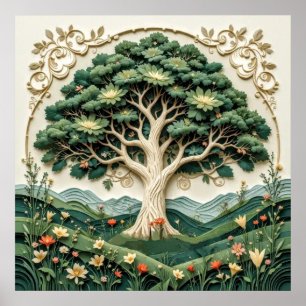 Stylised Tree #1 Poster