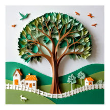 Stylised Tree #3 Decorative Wall Art 