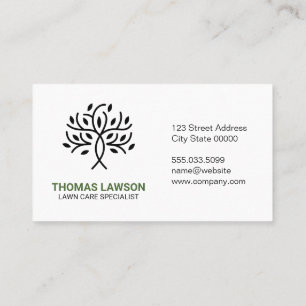 Stylised Tree Logo Business Card