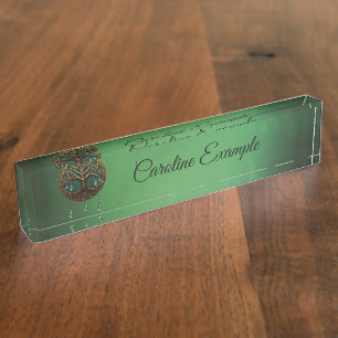 Stylised tree of life  nameplate