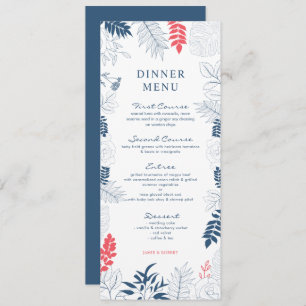 Stylised tropical flowers wedding frame invitation