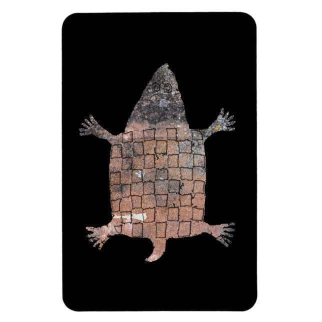 Stylised Turtle - Mimbres Pottery Design Magnet (Vertical)