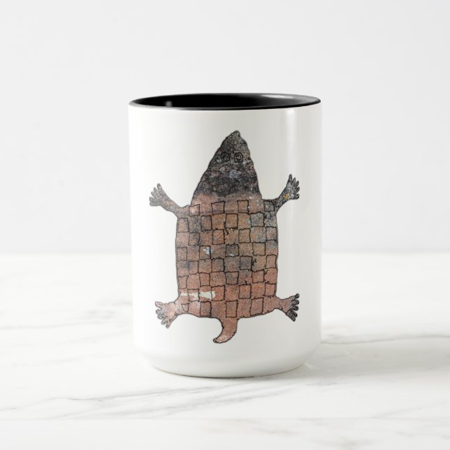 Stylised Turtle - Mimbres Pottery Design Mug (Center)