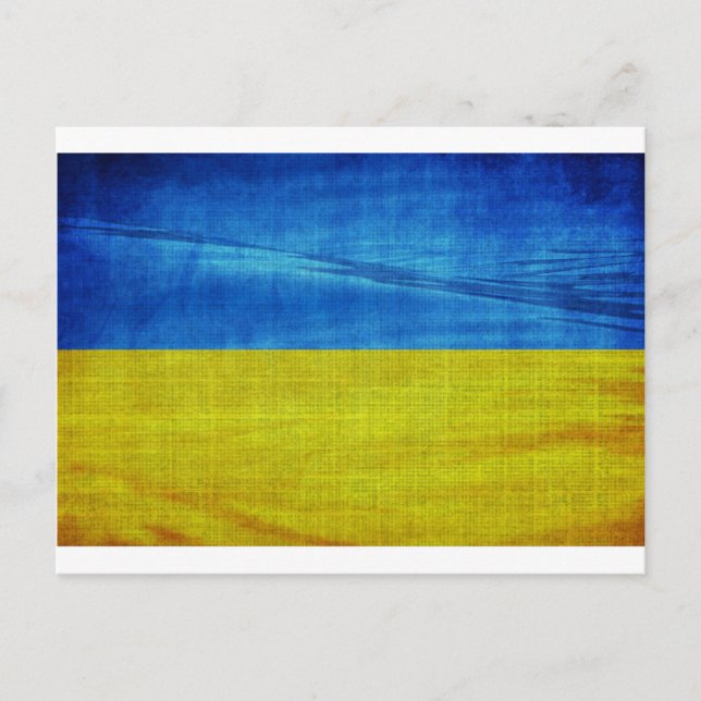 Stylised Ukraine Flag Postcard (Front)