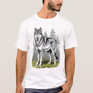 Stylised wolf T-shirt