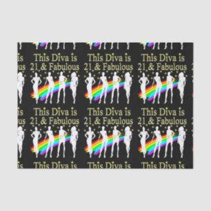 STYLISH 21 & FABULOUS FASHION QUEEN DESIGN TISSUE PAPER