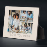 Stylish 3 Photo Collage Message to Mum  Plaque<br><div class="desc">Stylish 3 Photo Collage Message to Mum Plaque - all text is editable</div>