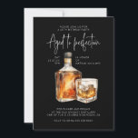 Stylish 40th Birthday Invite Male - Whiskey Theme<br><div class="desc">Celebrate in style with our whiskey-themed 40th birthday invites for men. Personalise now for a memorable party!</div>