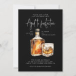 Stylish 40th Birthday Invite Male - Whiskey Theme<br><div class="desc">Celebrate in style with our whiskey-themed 40th birthday invites for men. Personalise now for a memorable party!</div>