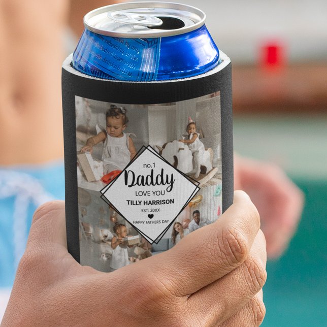 Stylish 4 Photo Collage | No 1 Daddy Can Cooler (Creator Uploaded)