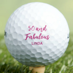 Stylish 50th Gift for Aunt – So Fabulous & Fun Golf Balls