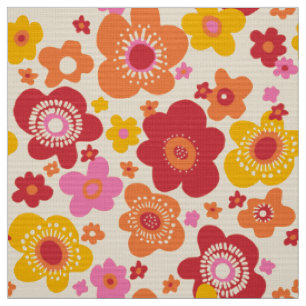 stylish  60s 70s retro mod fabric